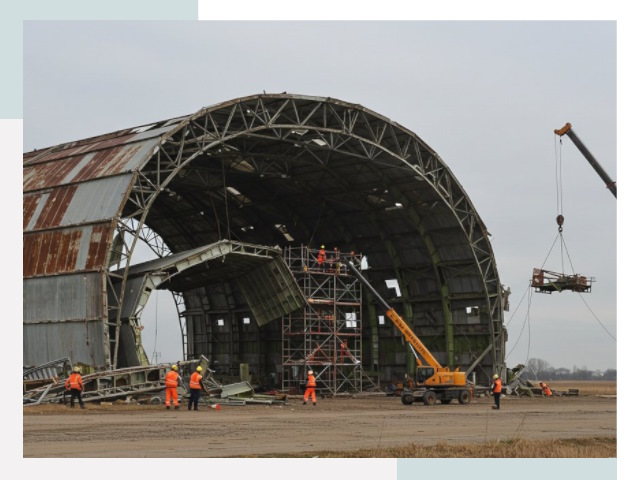 Демонтаж ангаров в Вязниках