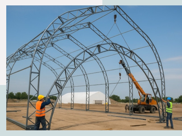 Монтаж ангаров в Вязниках от 641 руб. - Надежно и быстро